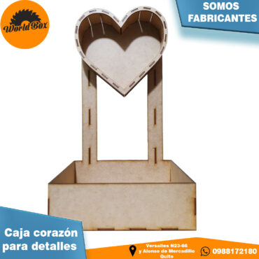 Caja corazón detalles
