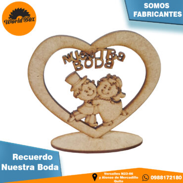 Recuerdo Novios nuestra boda