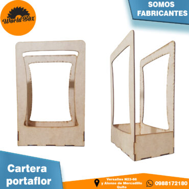 Cartera porta flor