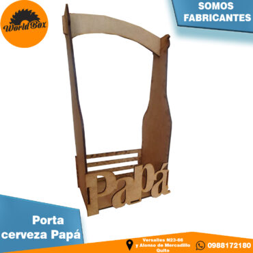 Porta cerveza con agarradera