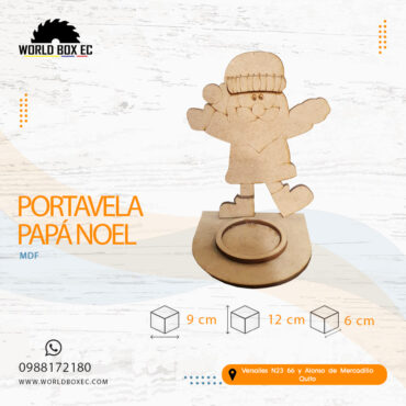 Portavela Papá Noel