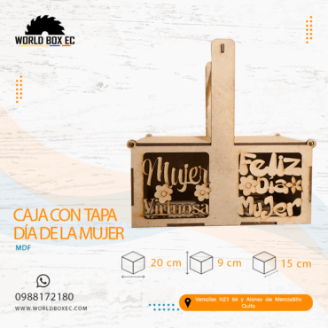 Caja con tapa día de la mujer