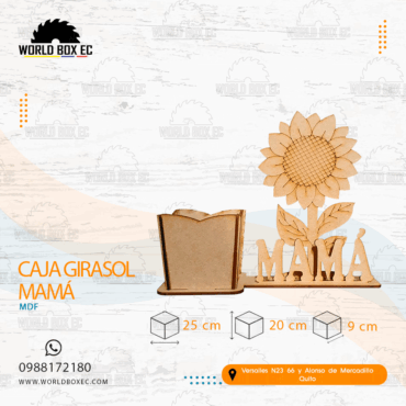 Caja girasol Mamá