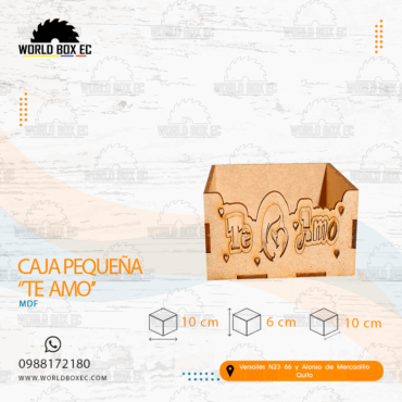 Caja pequeña ''Te Amo''