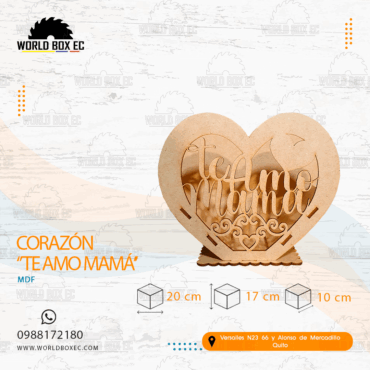 Corazón ''Te Amo Mamá''