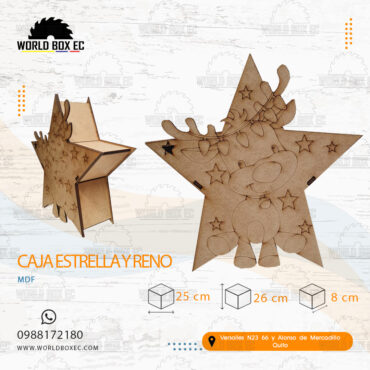 Caja Estrella y reno