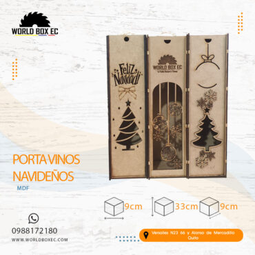 Portavinos Navideños $3,75